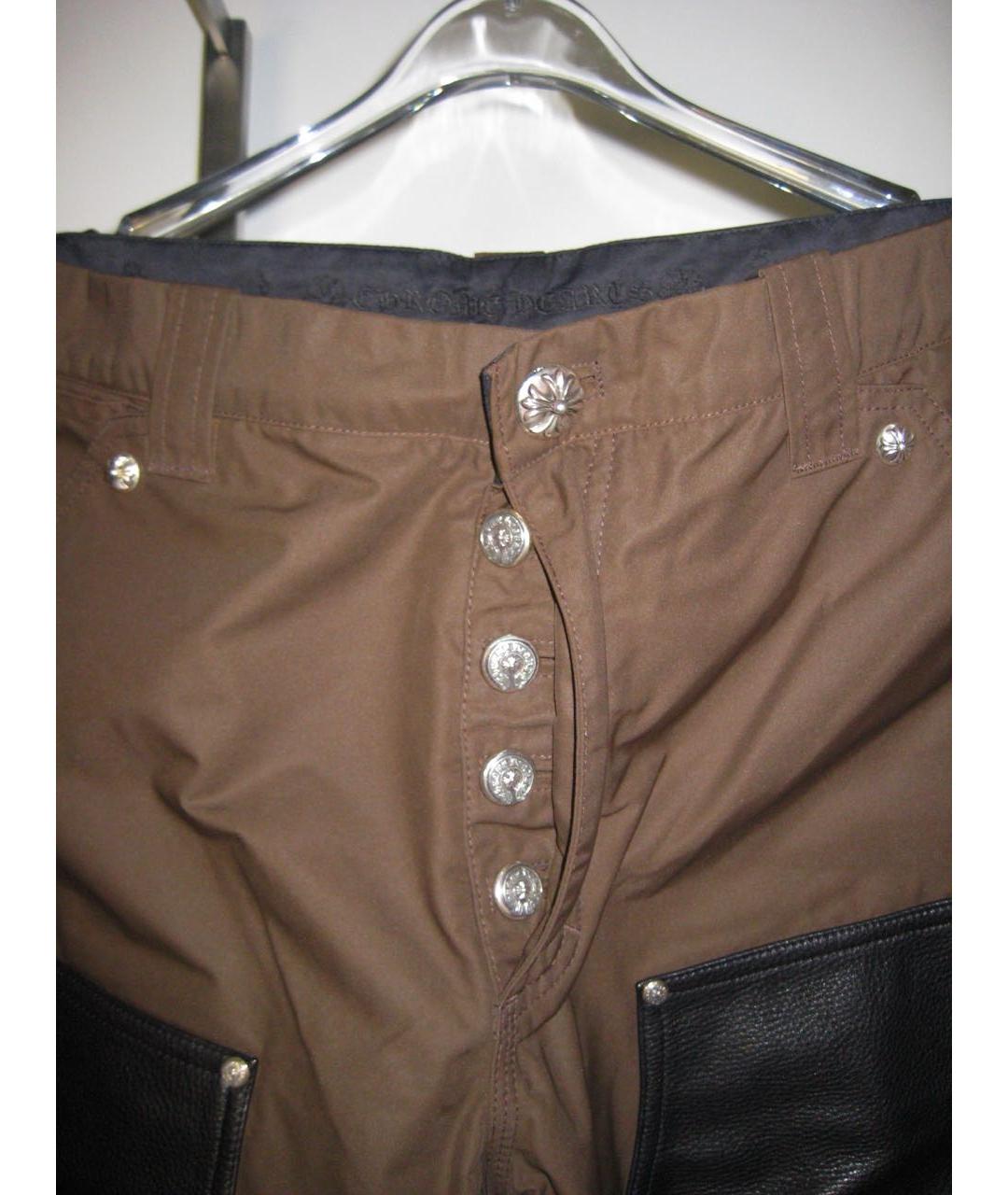 CHROME HEARTS Коричневые джинсы, фото 4