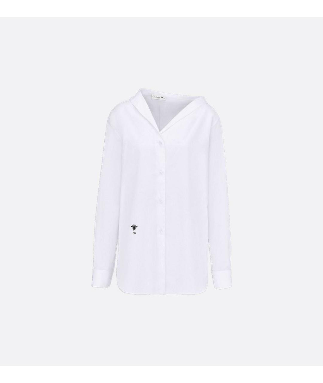 CHRISTIAN DIOR Белая хлопковая рубашка, фото 9