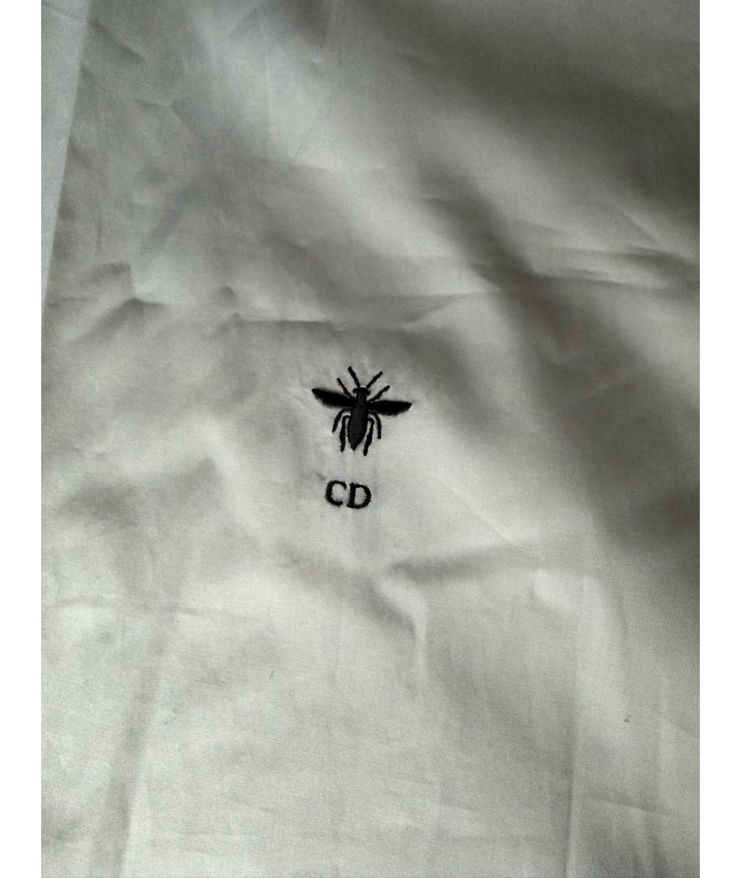 CHRISTIAN DIOR Белая хлопковая рубашка, фото 4