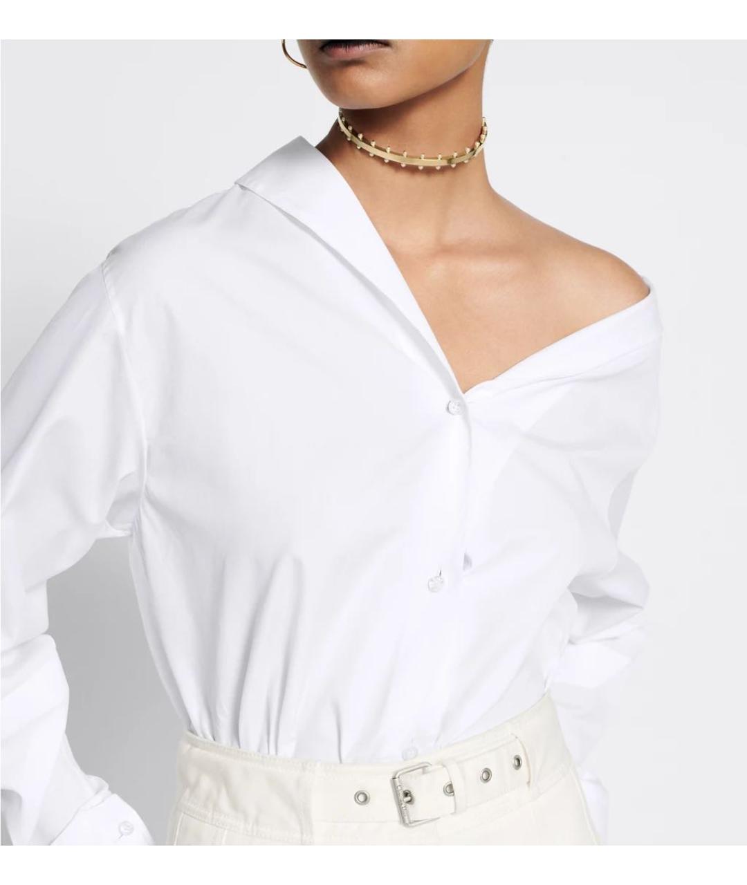 CHRISTIAN DIOR Белая хлопковая рубашка, фото 5