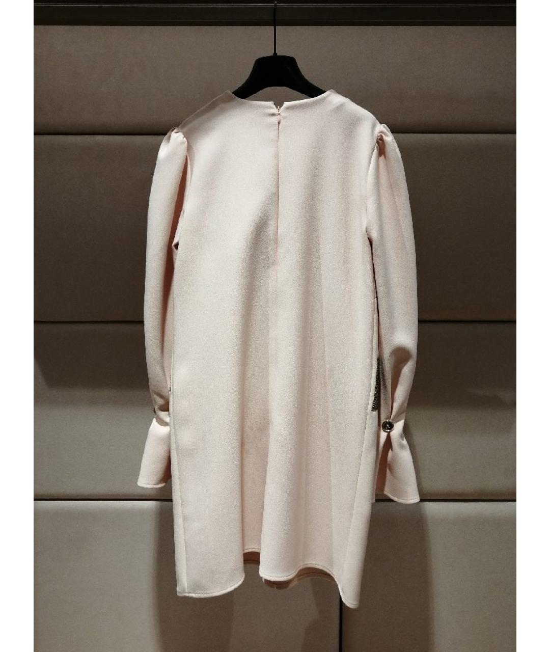 ELISABETTA FRANCHI Бежевое коктейльное платье, фото 2