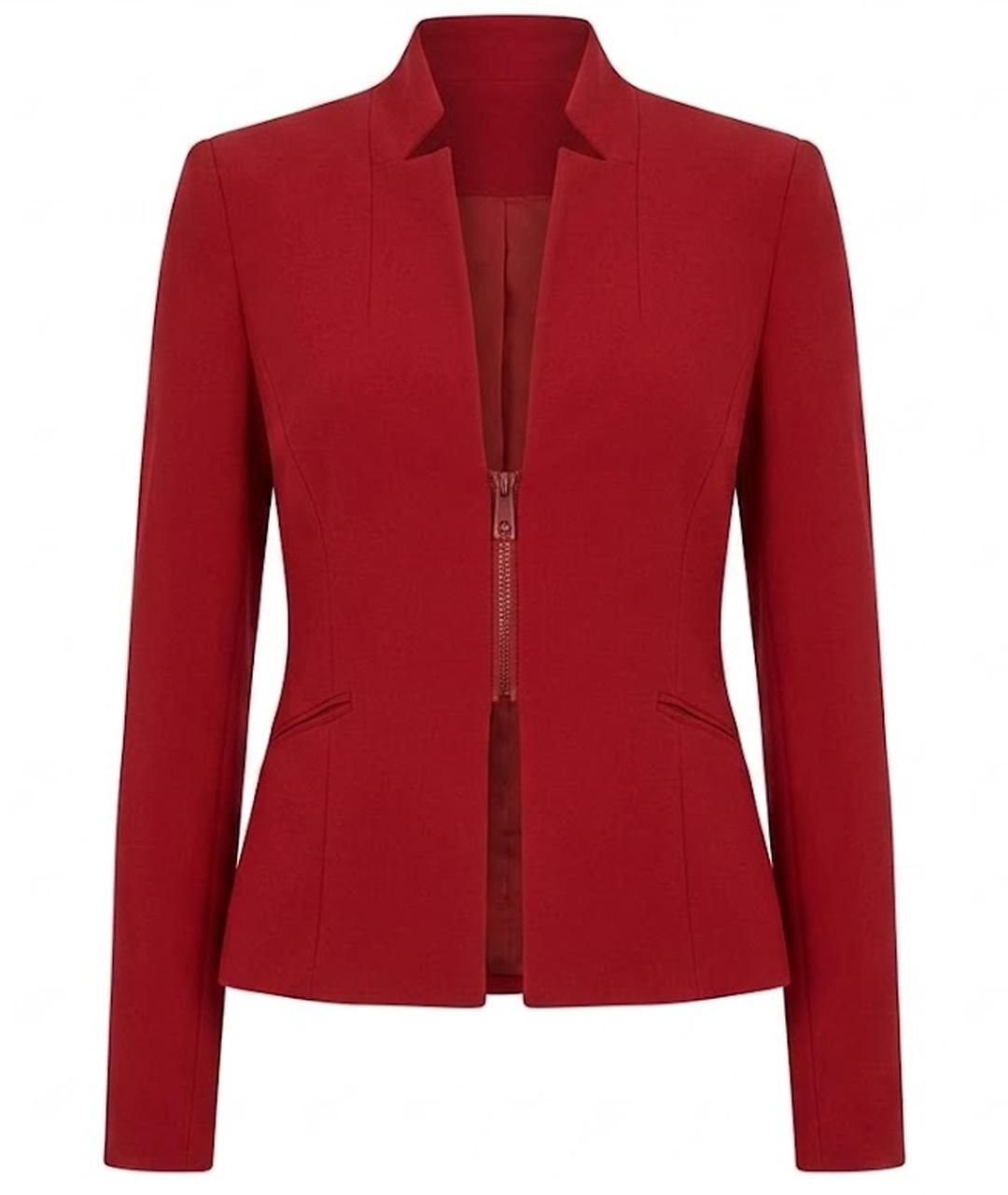 PINKO Бордовый вискозный жакет/пиджак, фото 1