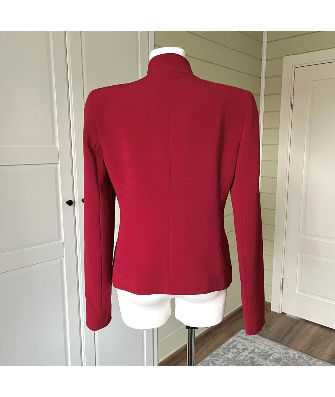 PINKO Бордовый вискозный жакет/пиджак, фото 3