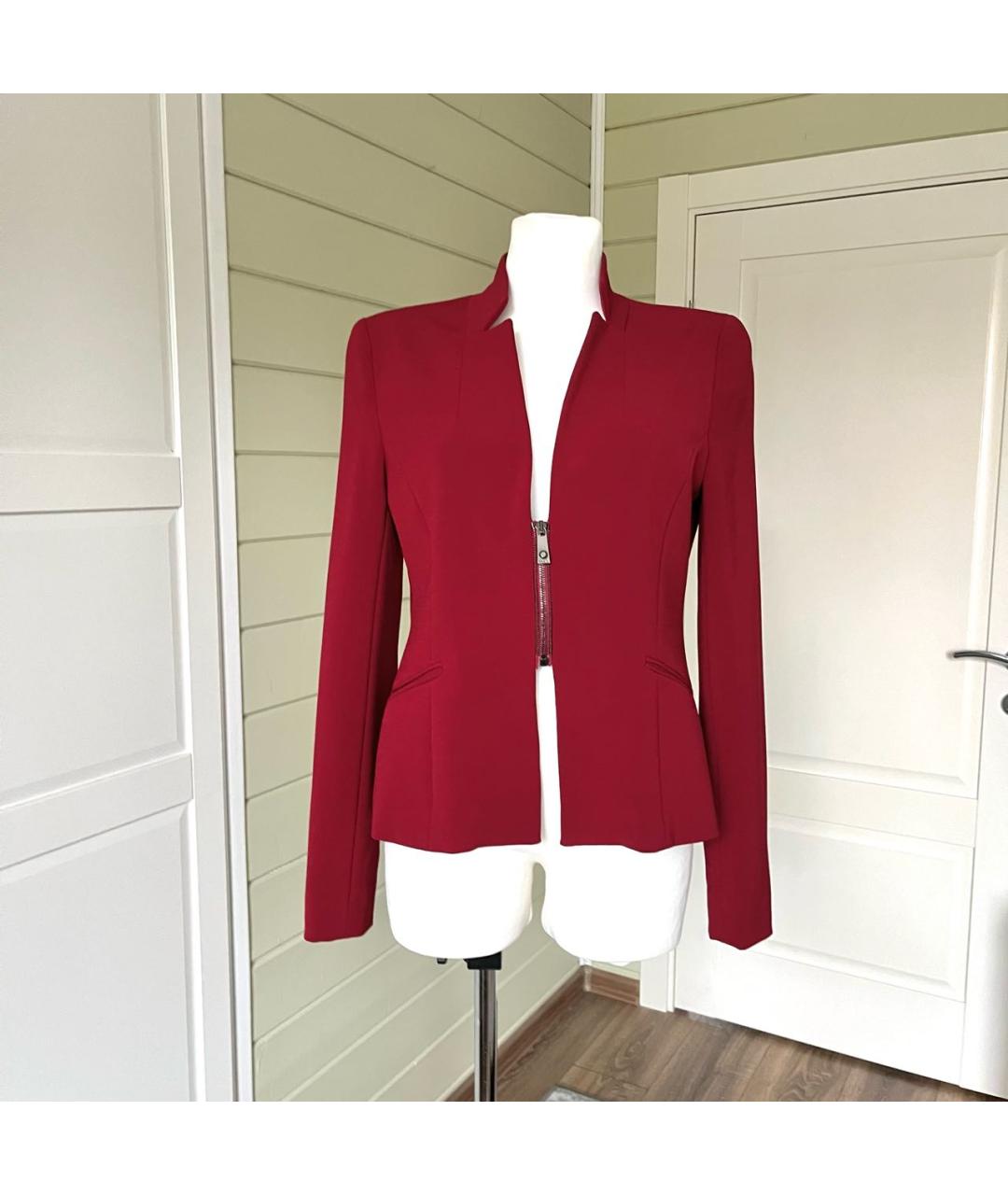 PINKO Бордовый вискозный жакет/пиджак, фото 9
