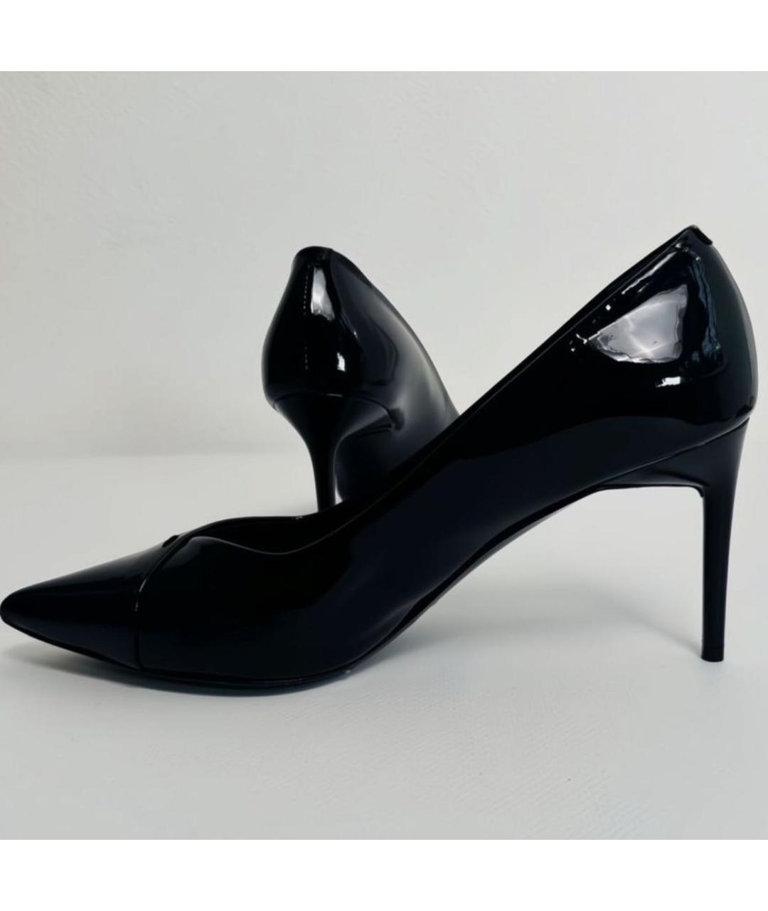 MAX MARA Черные туфли из лакированной кожи, фото 4
