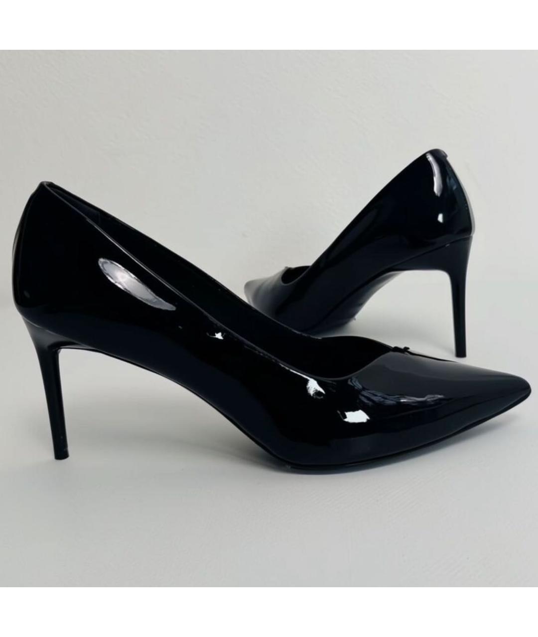 MAX MARA Черные туфли из лакированной кожи, фото 7