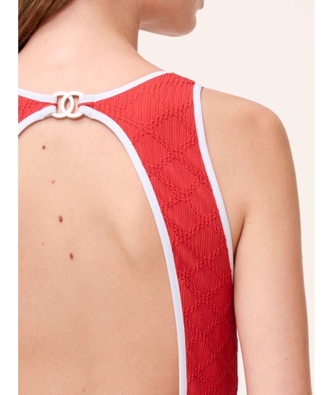 CHANEL Красный купальник, фото 3