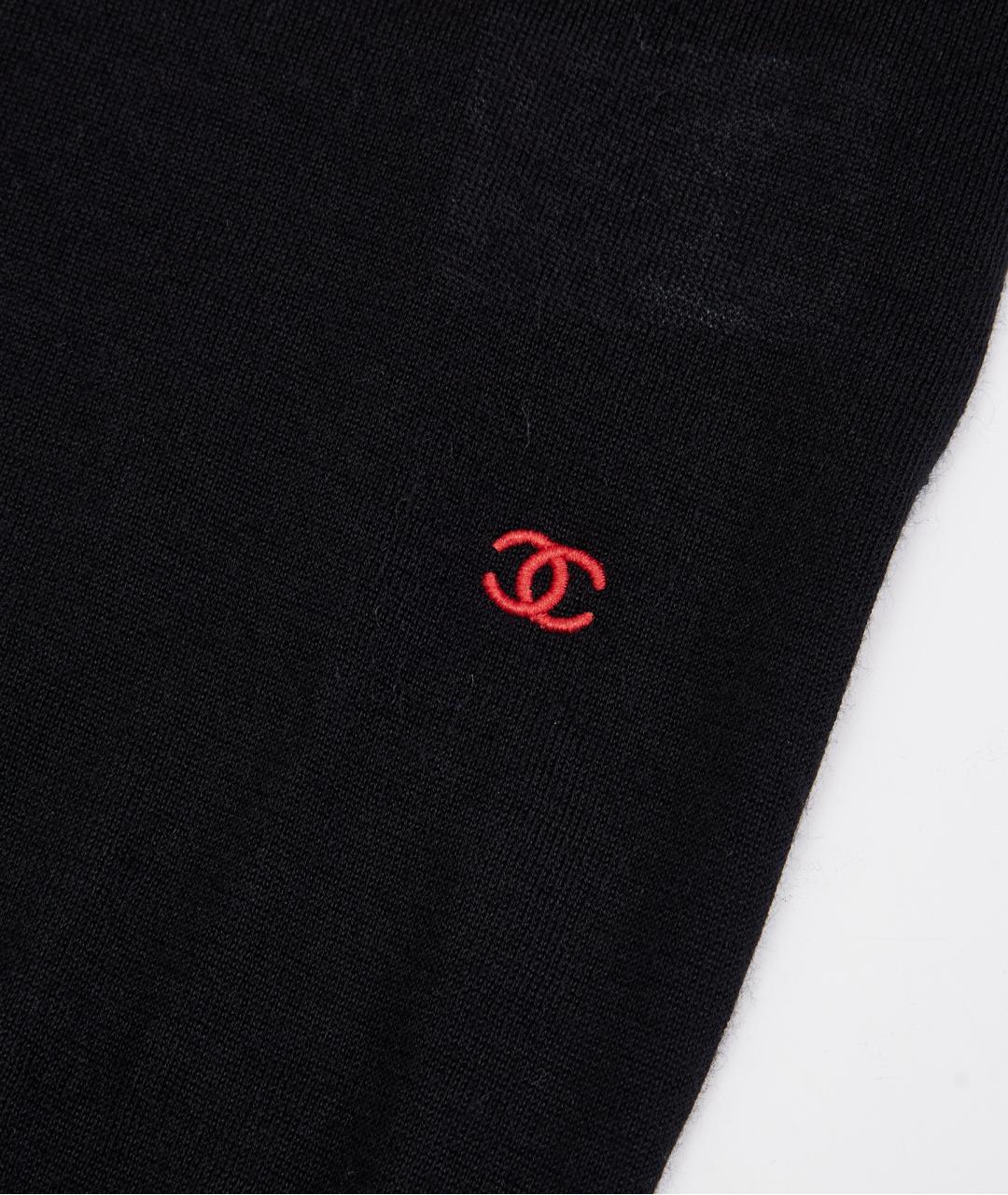 CHANEL Черный кашемировый джемпер / свитер, фото 3