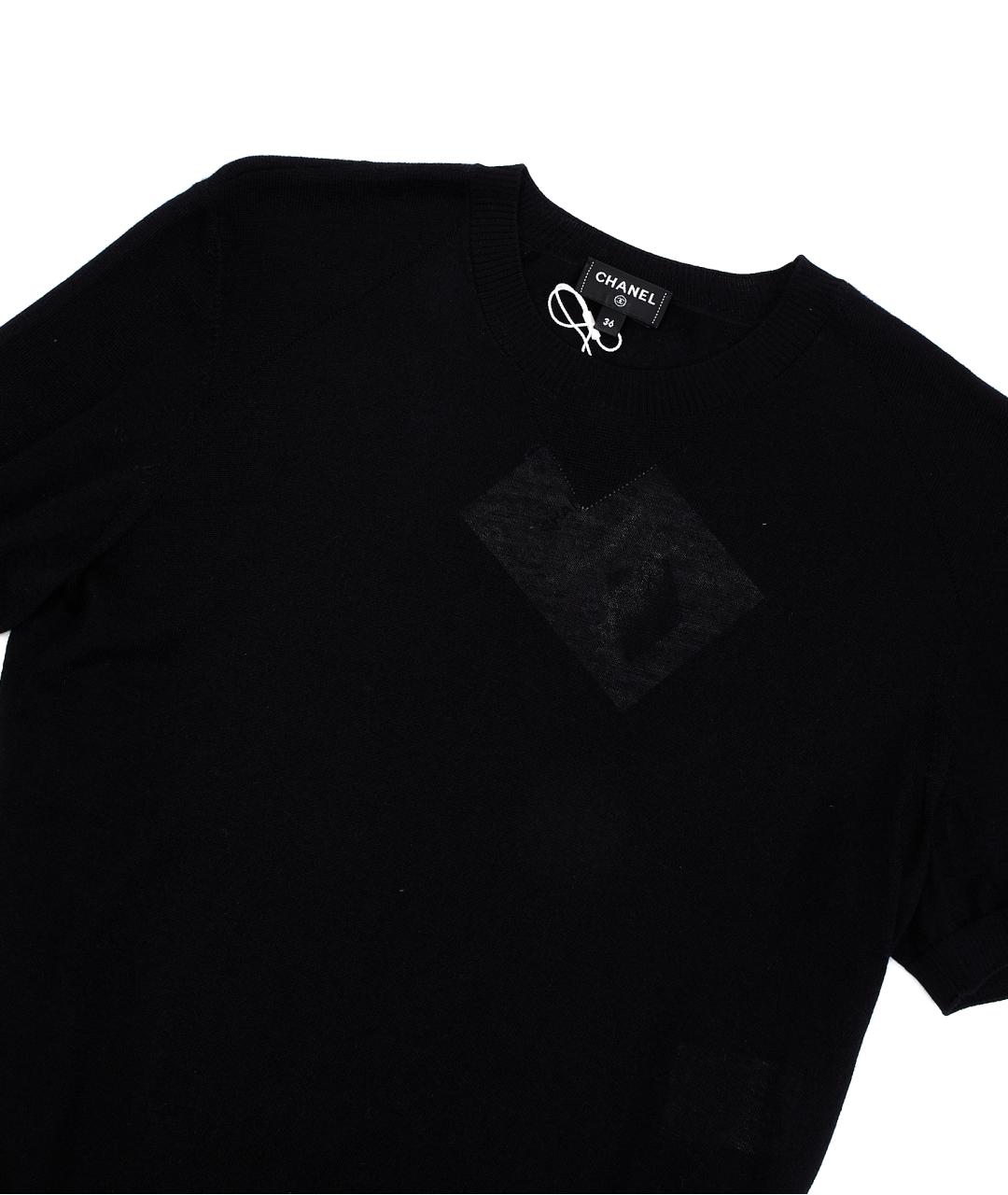 CHANEL Черный кашемировый джемпер / свитер, фото 5