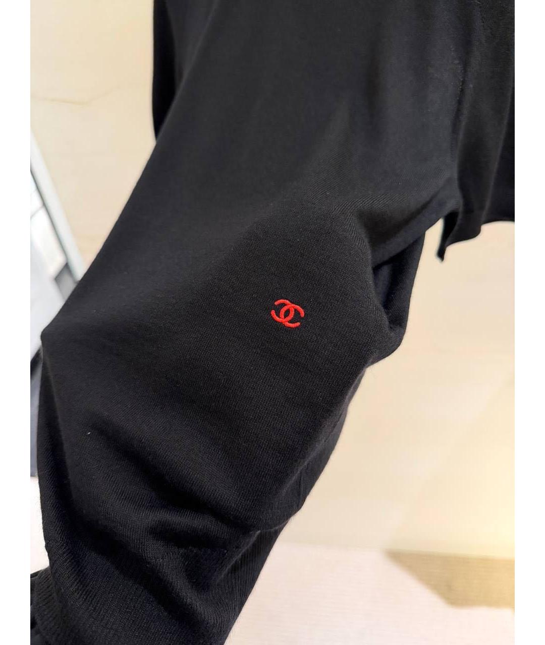 CHANEL Черный кашемировый джемпер / свитер, фото 4