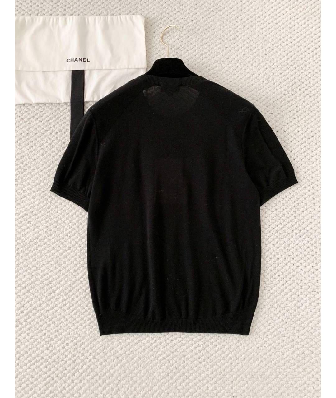CHANEL Черный кашемировый джемпер / свитер, фото 3