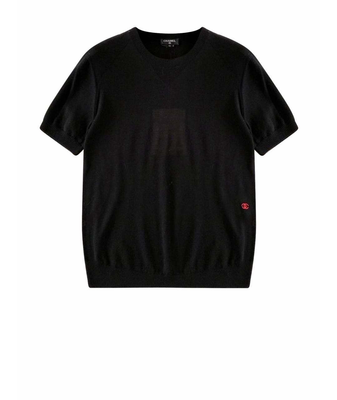 CHANEL Черный кашемировый джемпер / свитер, фото 1