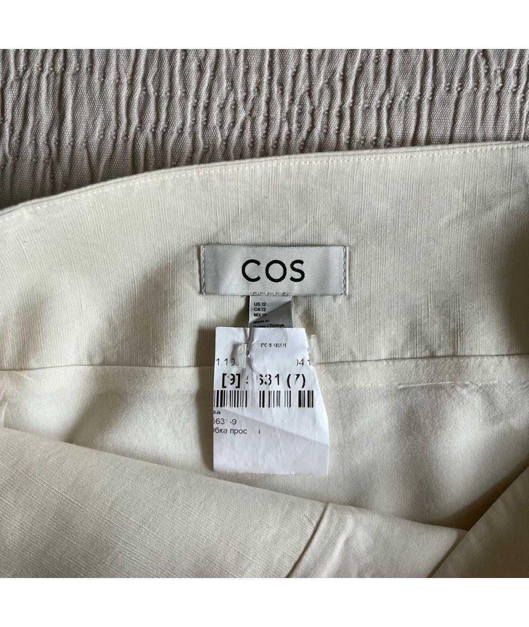 COS Белая юбка мини, фото 6