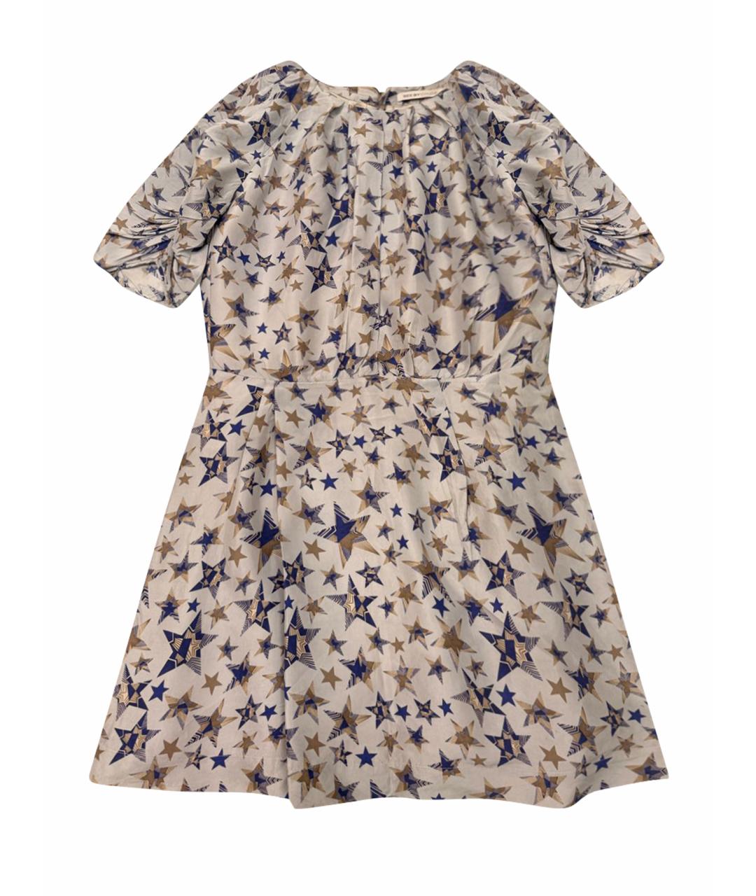 SEE BY CHLOE Голубое шелковое повседневное платье, фото 1