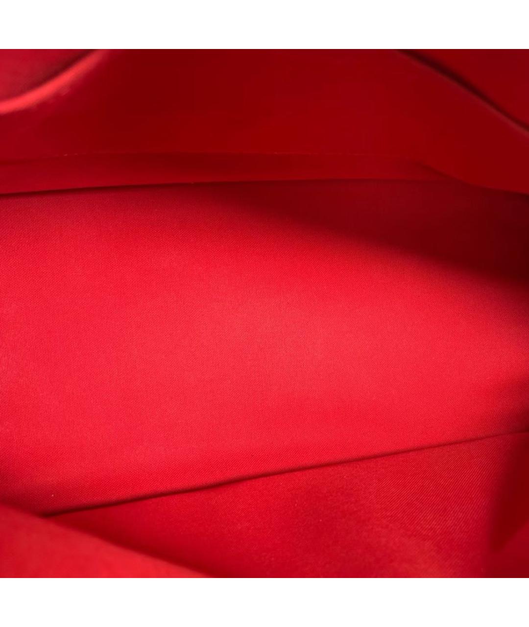 LOUIS VUITTON Коричневая кожаная сумка с короткими ручками, фото 6