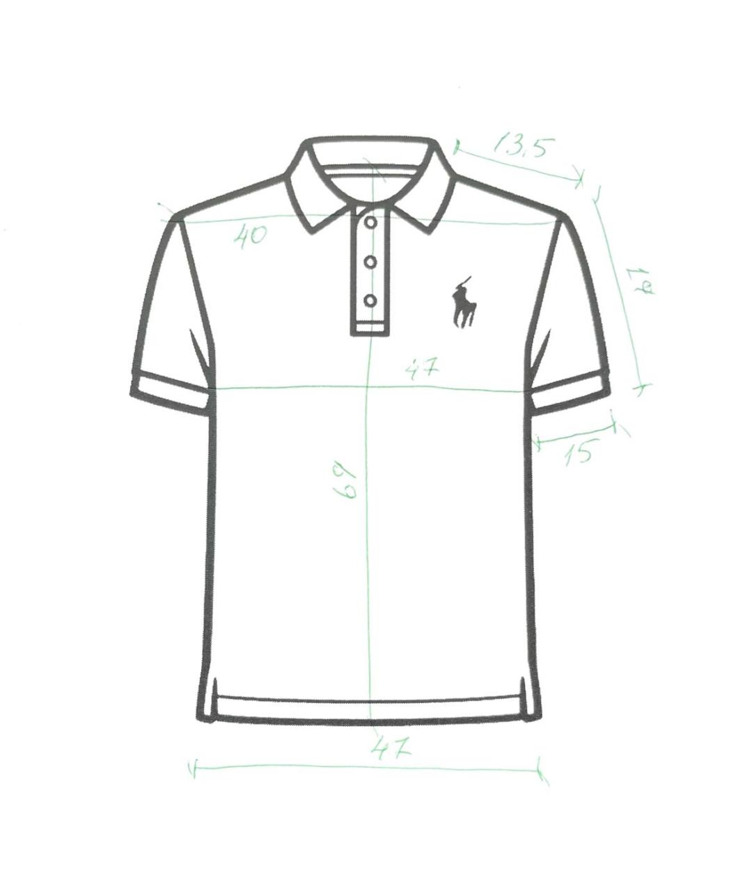 POLO RALPH LAUREN Бордовое хлопко-эластановое поло с коротким рукавом, фото 8