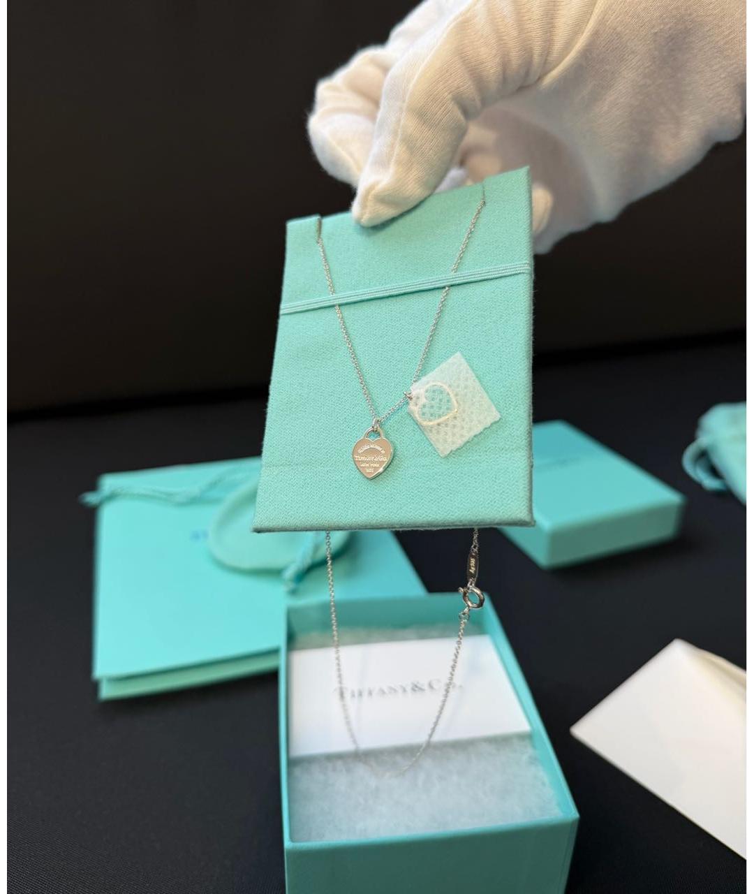 TIFFANY&CO Серебряное серебряное колье, фото 4