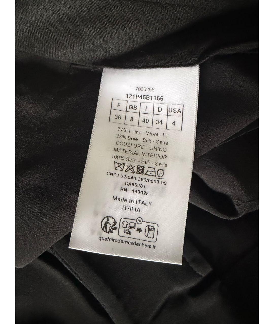 CHRISTIAN DIOR Черные шерстяные шорты, фото 5