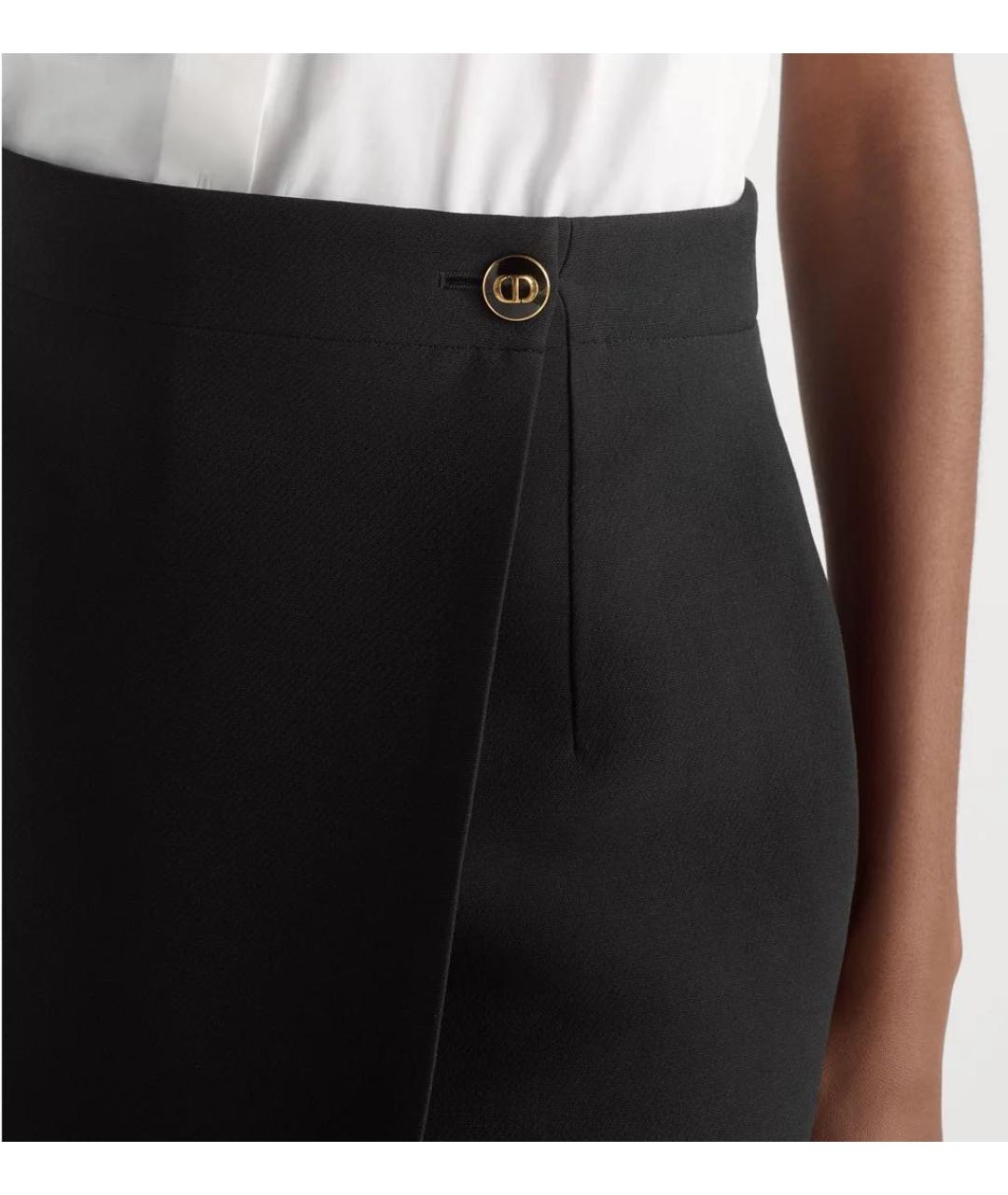 CHRISTIAN DIOR Черные шерстяные шорты, фото 7