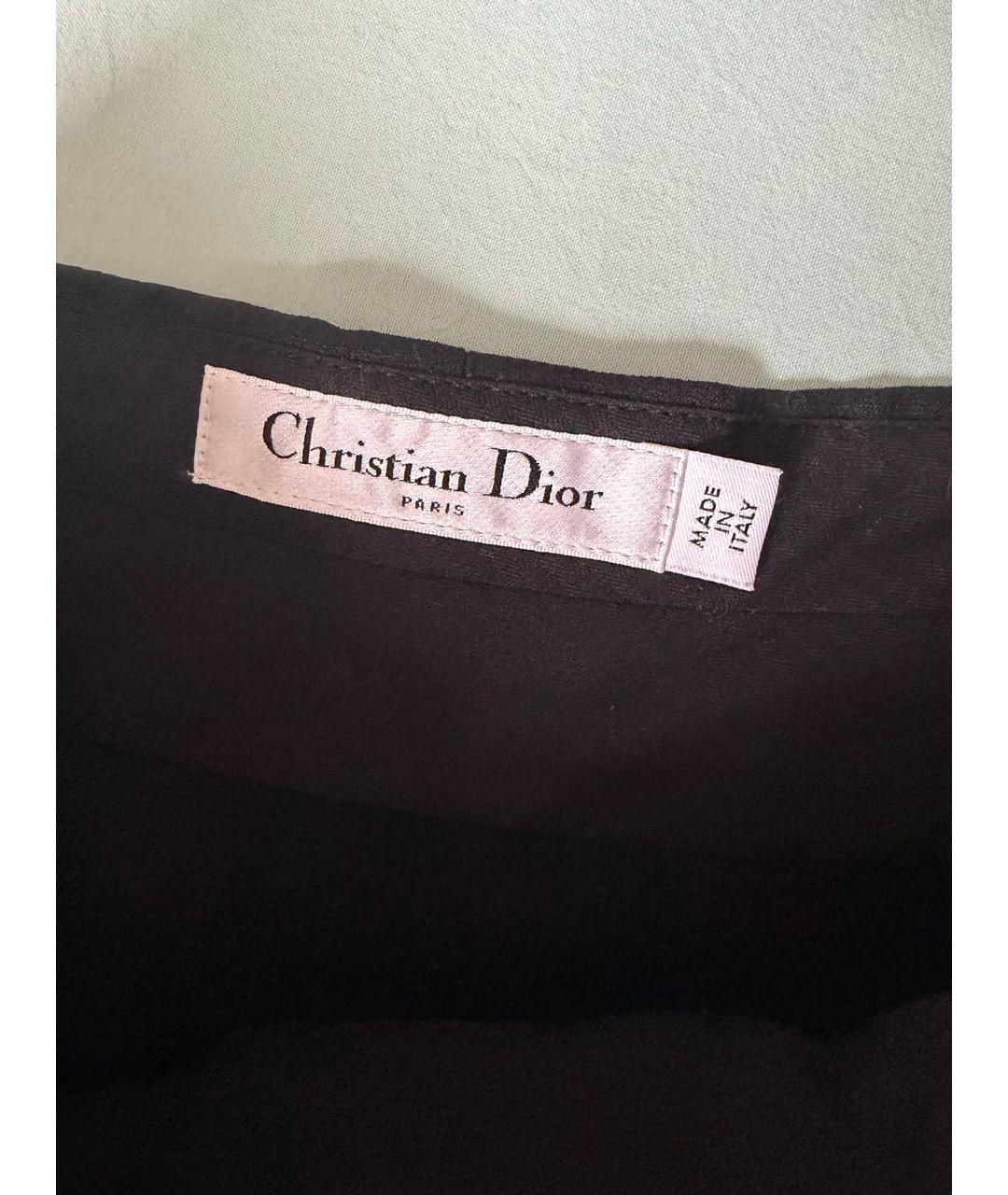 CHRISTIAN DIOR Черные шерстяные шорты, фото 3