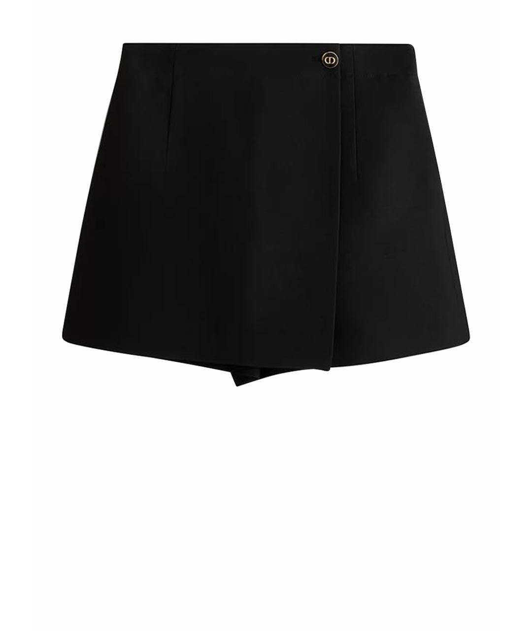 CHRISTIAN DIOR Черные шерстяные шорты, фото 1