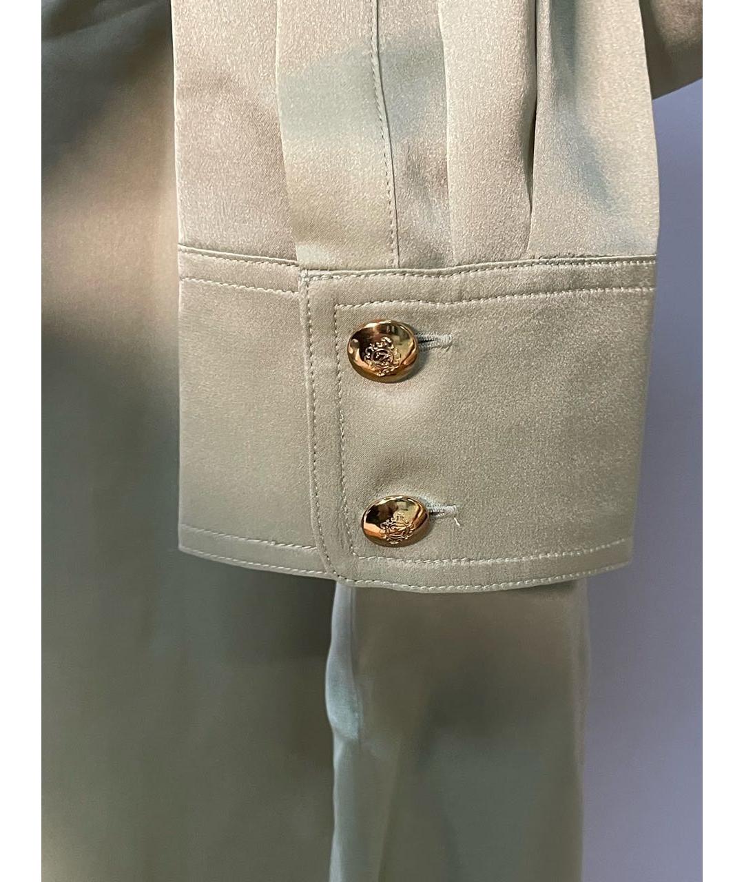 ZIMMERMANN Хаки шелковая рубашка, фото 4