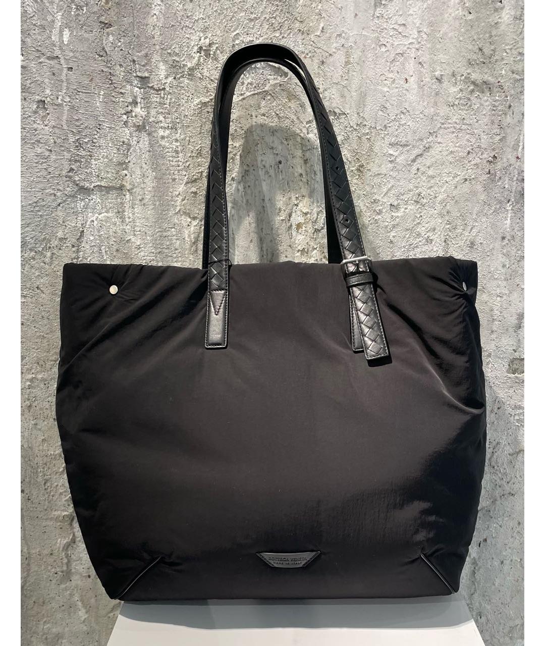 BOTTEGA VENETA Черная тканевая сумка тоут, фото 2