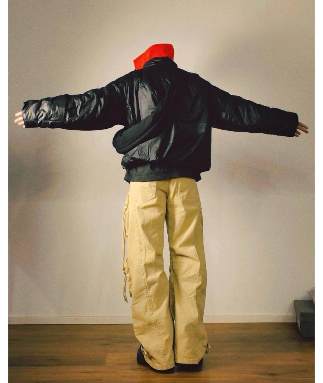 YEEZY Черная полиэстеровая куртка, фото 6