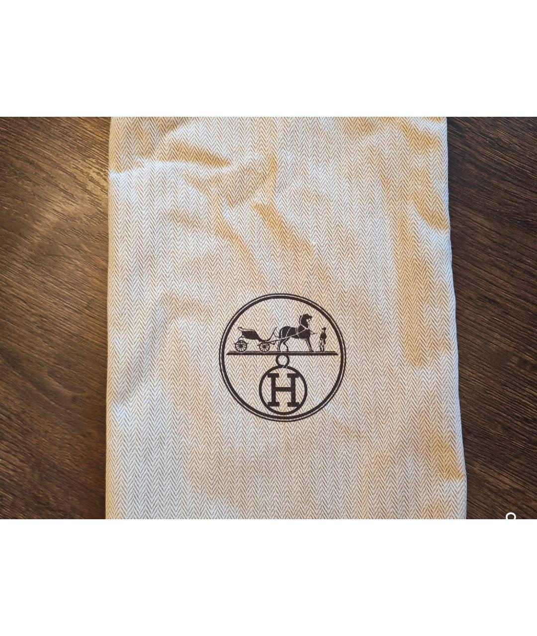 HERMES Коралловые кожаные мюли, фото 7