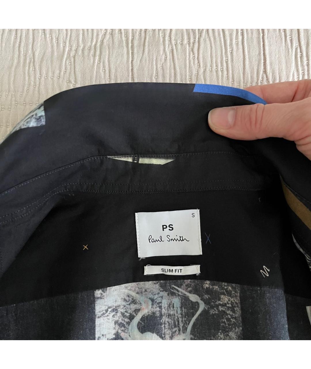 PS BY PAUL SMITH Черная хлопковая кэжуал рубашка, фото 4
