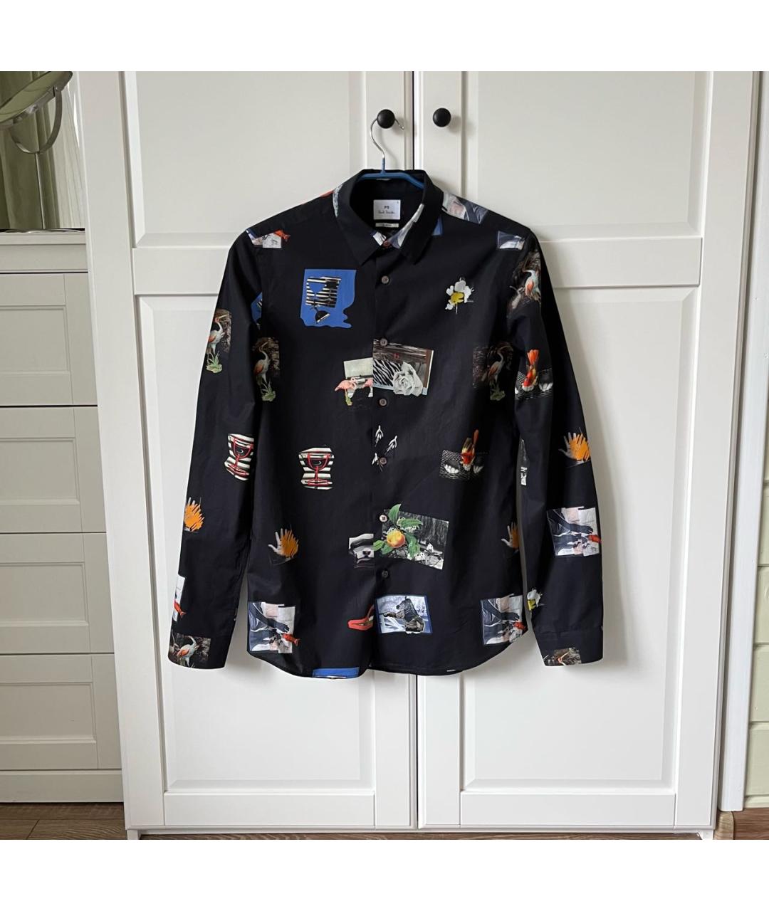 PS BY PAUL SMITH Черная хлопковая кэжуал рубашка, фото 9