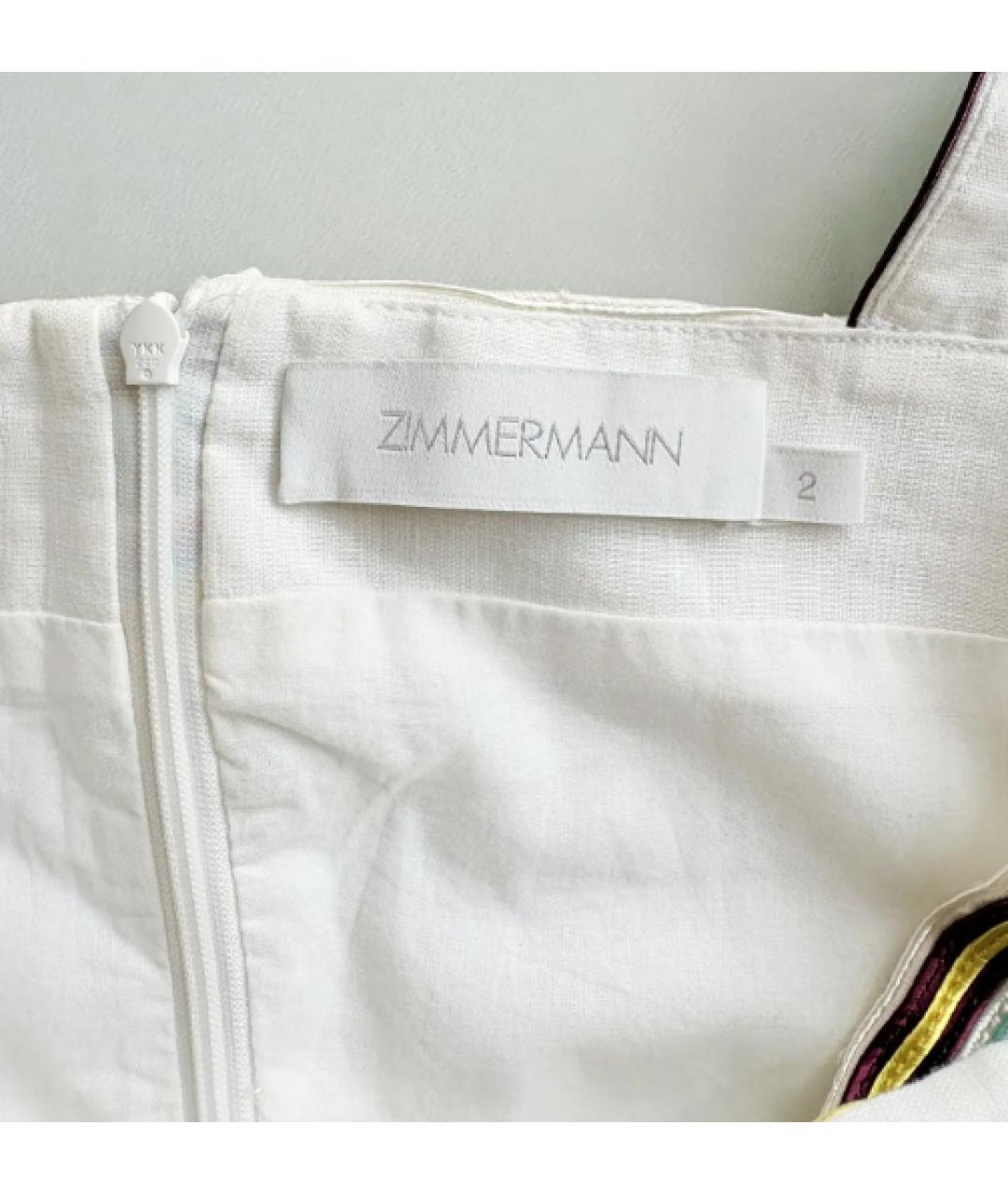 ZIMMERMANN Бежевая льняная блузы, фото 4