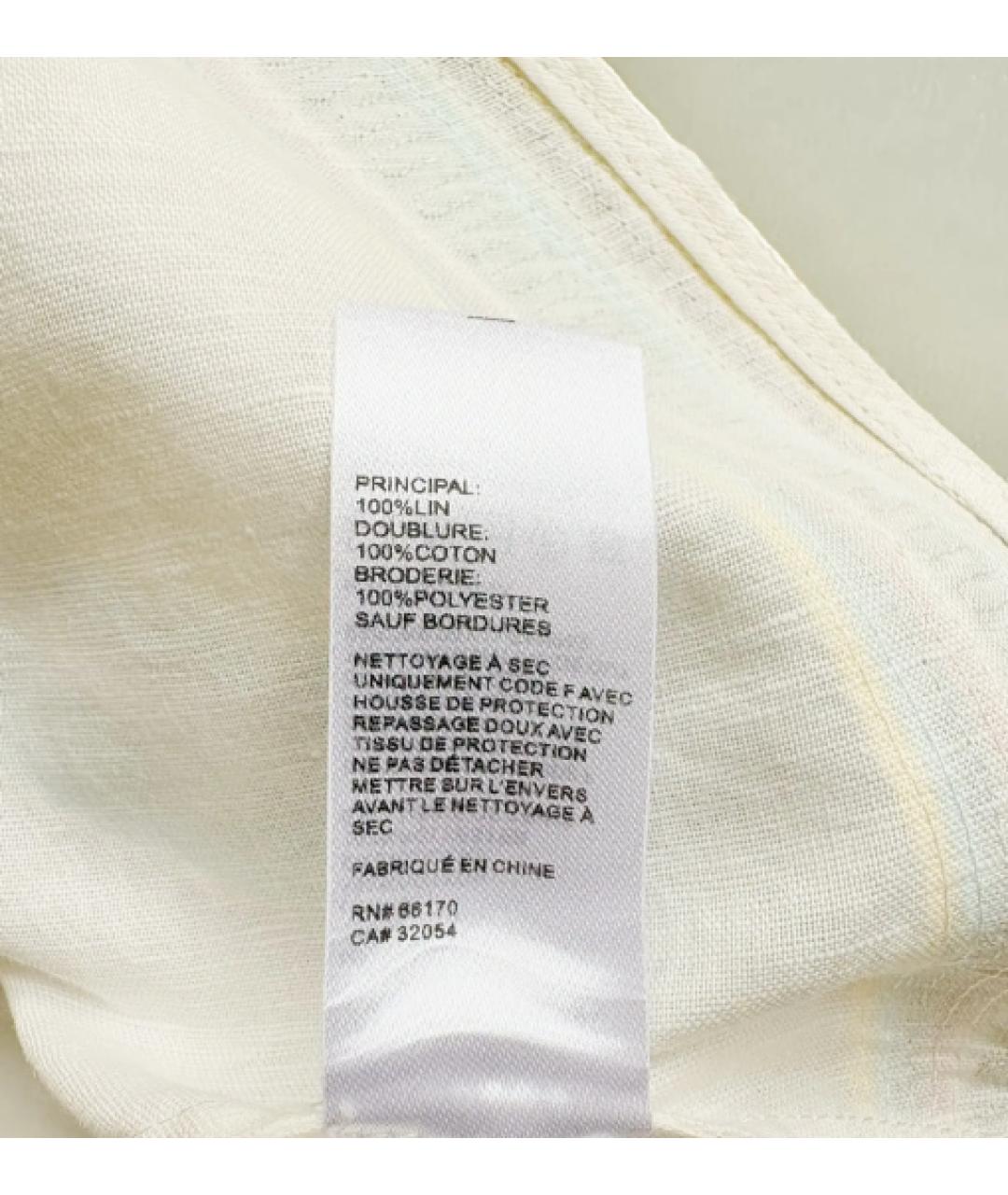 ZIMMERMANN Бежевая льняная блузы, фото 6