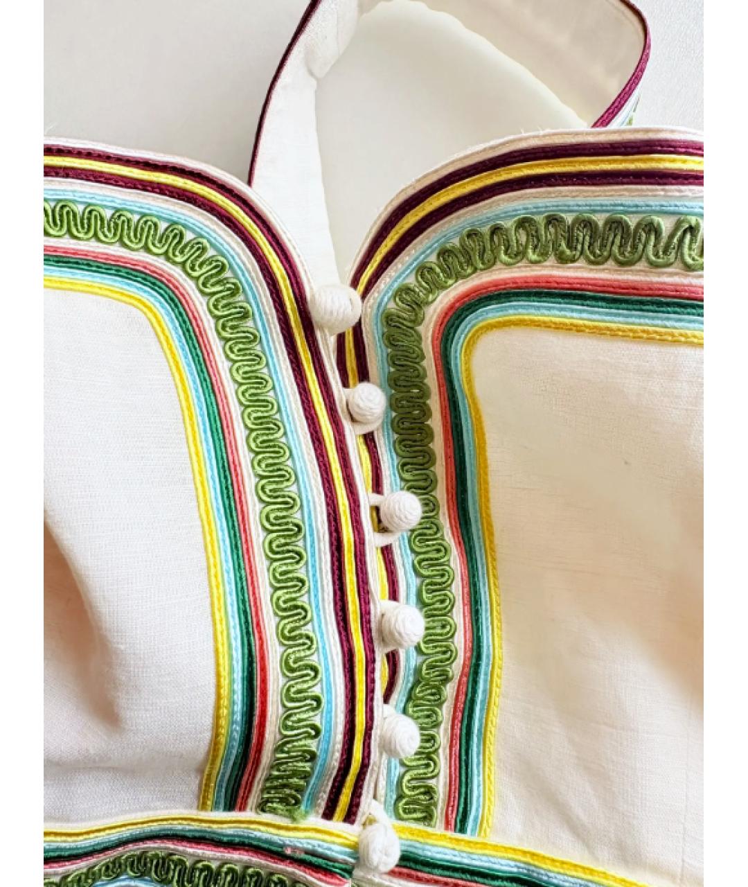 ZIMMERMANN Бежевая льняная блузы, фото 3