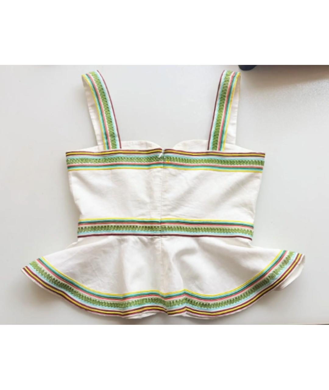 ZIMMERMANN Бежевая льняная блузы, фото 2