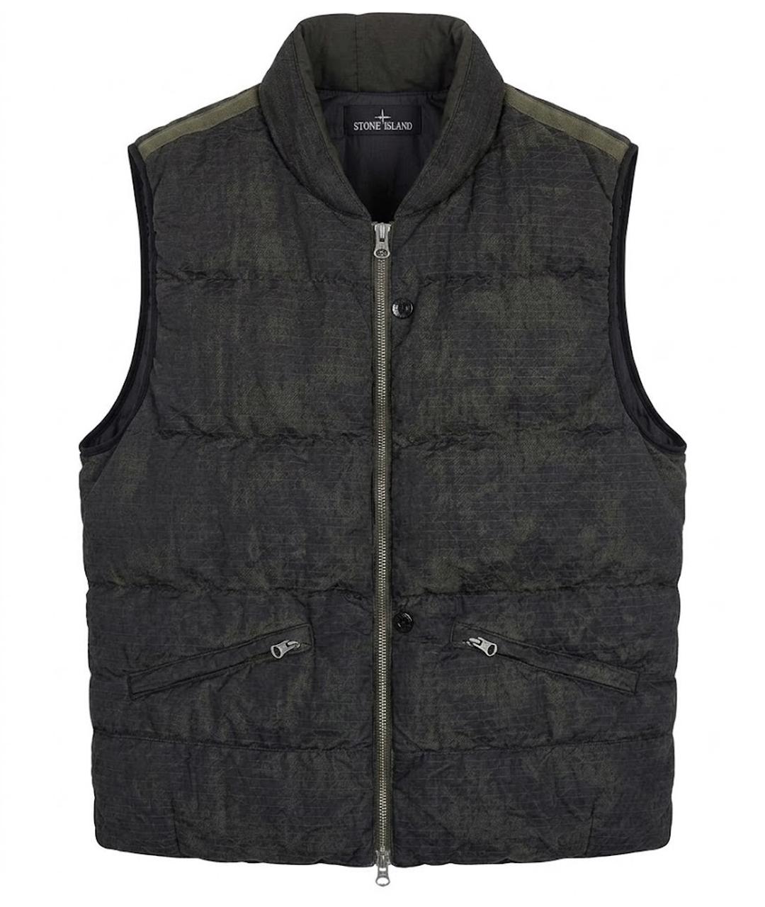 STONE ISLAND SHADOW PROJECT Черный хлопковый жилет, фото 1