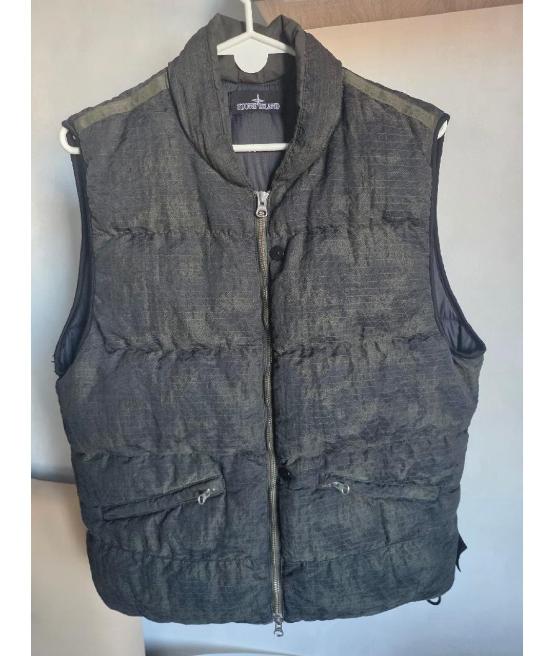 STONE ISLAND SHADOW PROJECT Черный хлопковый жилет, фото 5