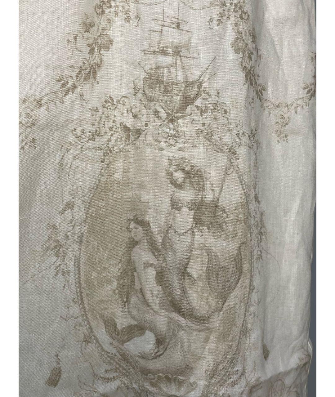 ZIMMERMANN Бежевое льняное повседневное платье, фото 4