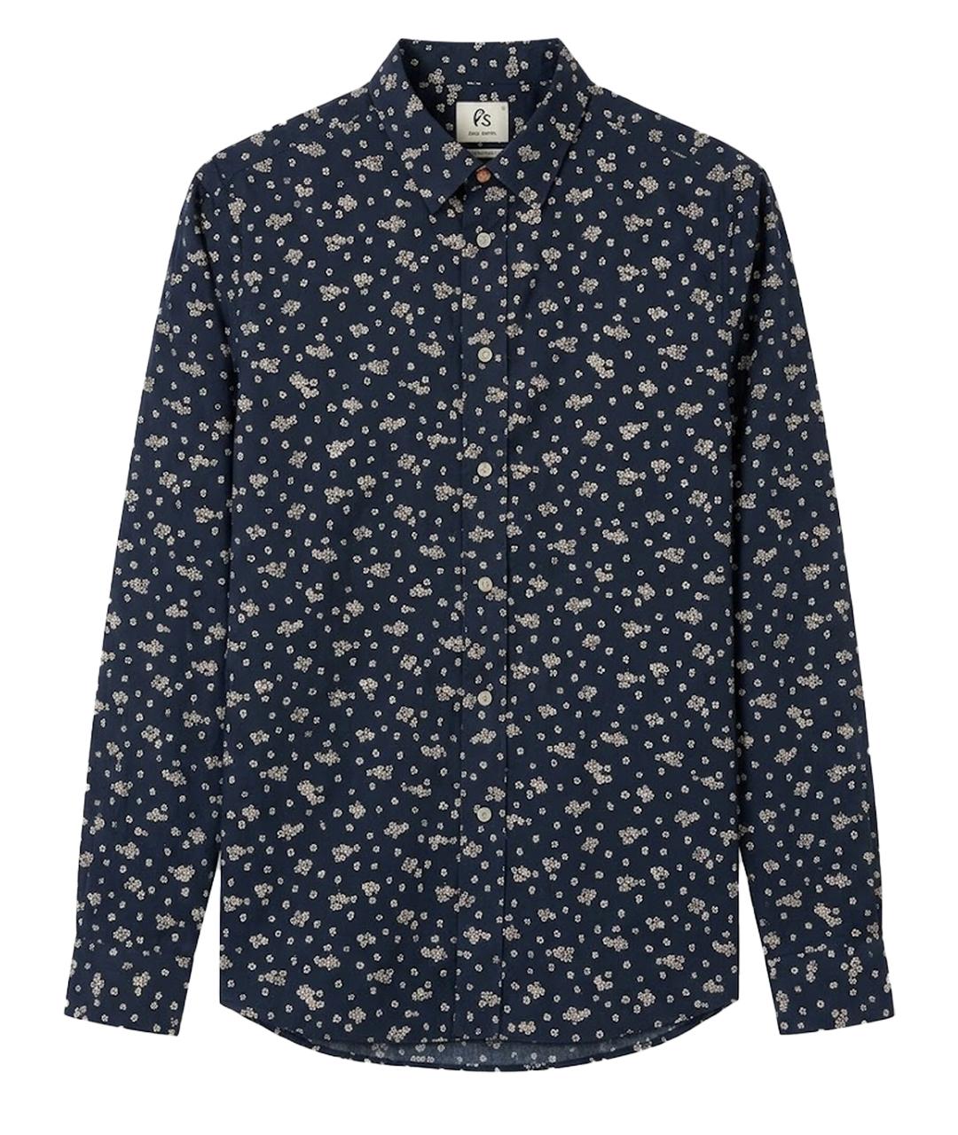 PAUL SMITH Темно-синяя хлопковая кэжуал рубашка, фото 1