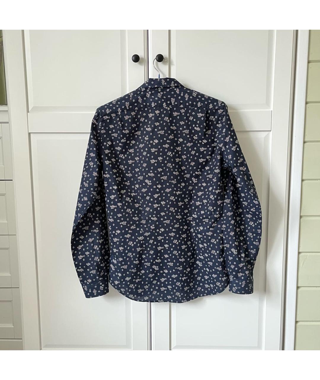 PAUL SMITH Темно-синяя хлопковая кэжуал рубашка, фото 2