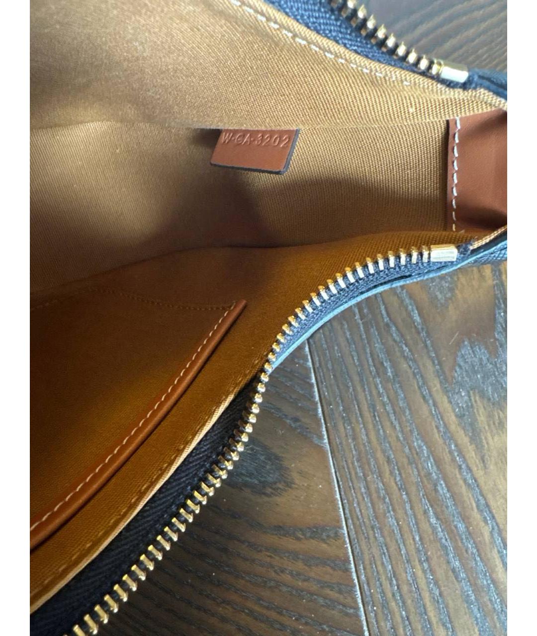 CELINE Горчичная сумка с короткими ручками, фото 5