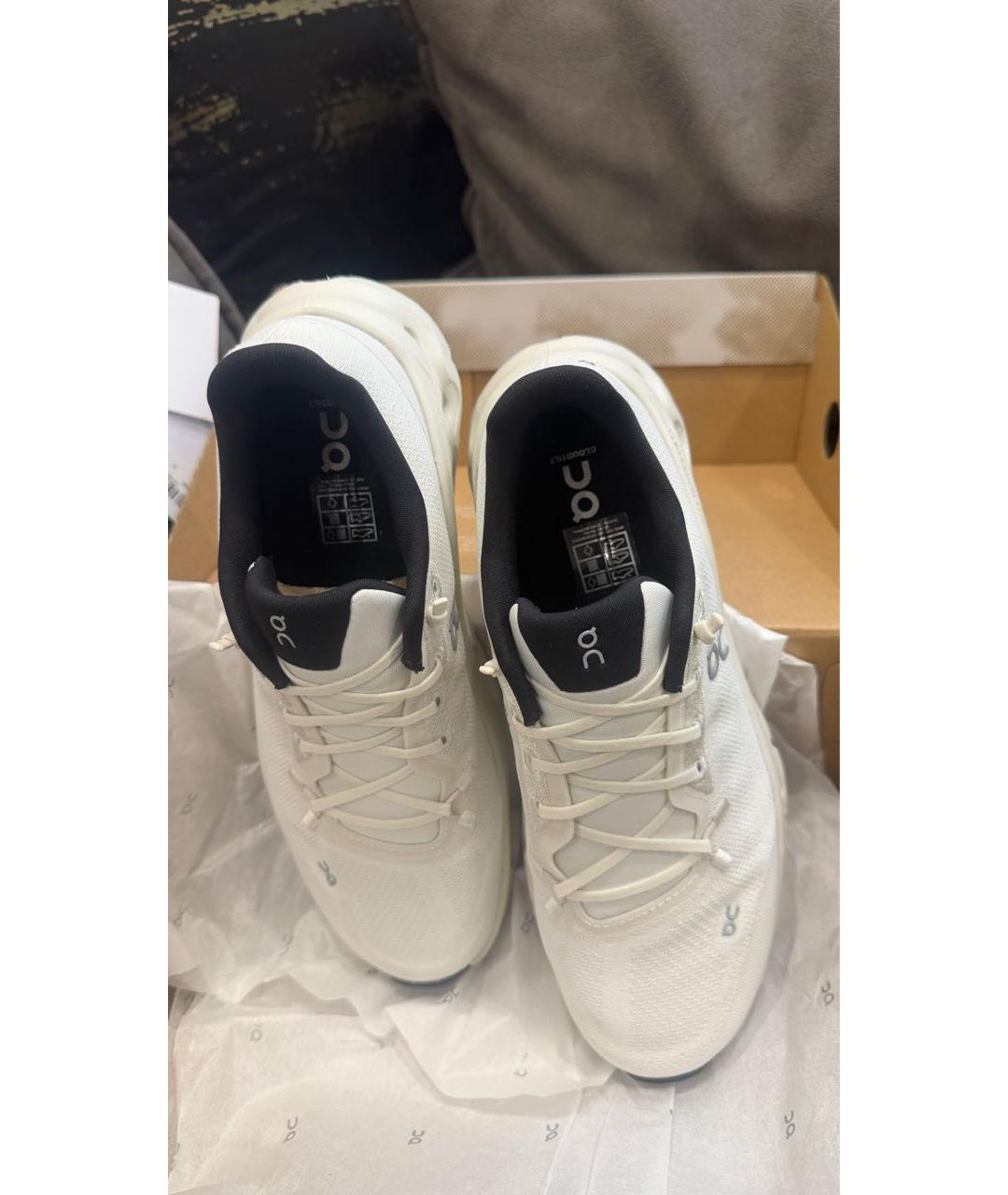 ON Белые текстильные кроссовки, фото 5