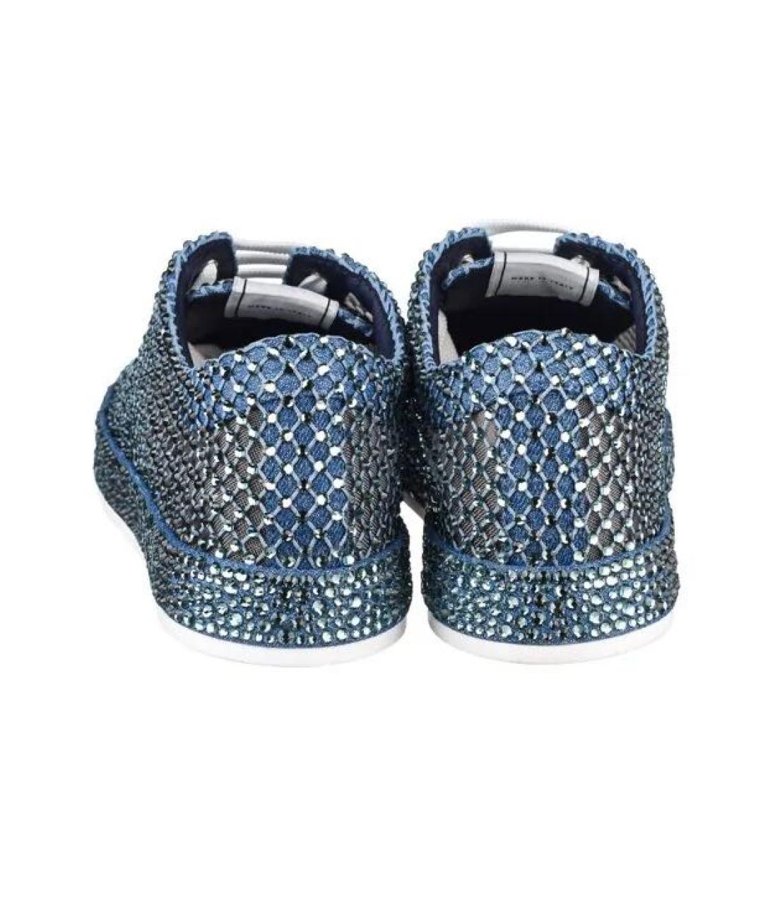 LE SILLA Синие текстильные кеды, фото 3