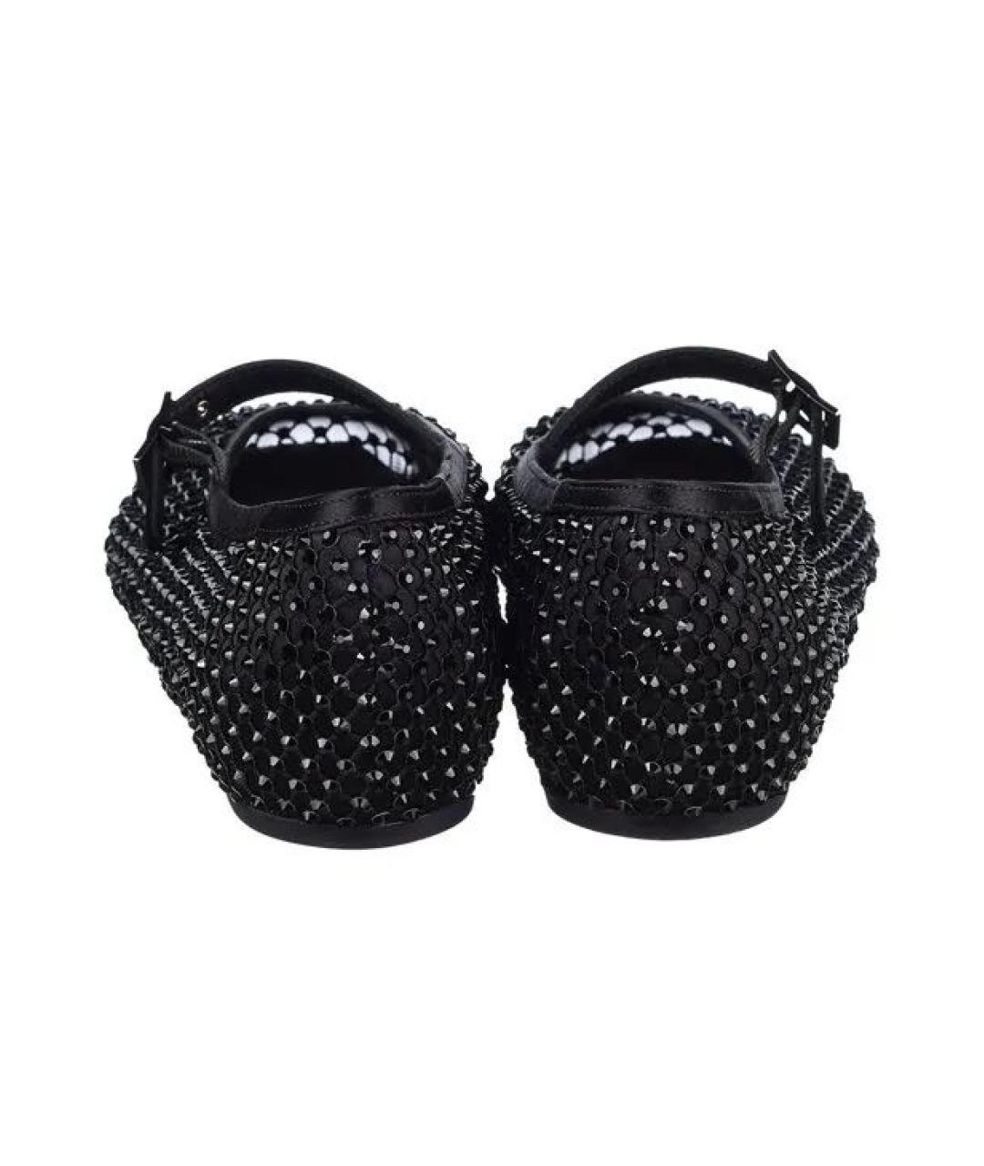 LE SILLA Черные текстильные туфли, фото 2