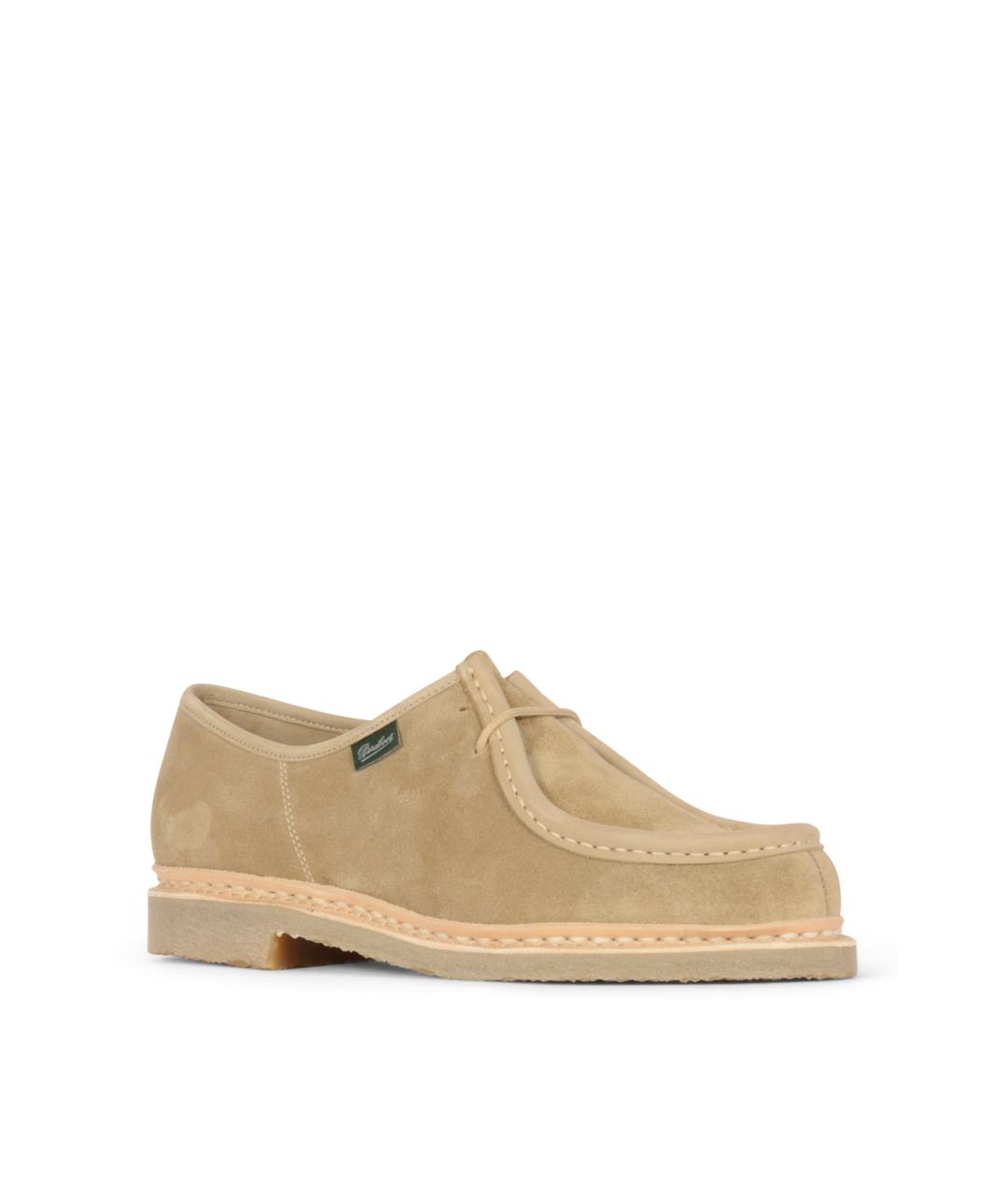 PARABOOT Бежевые замшевые низкие ботинки, фото 2