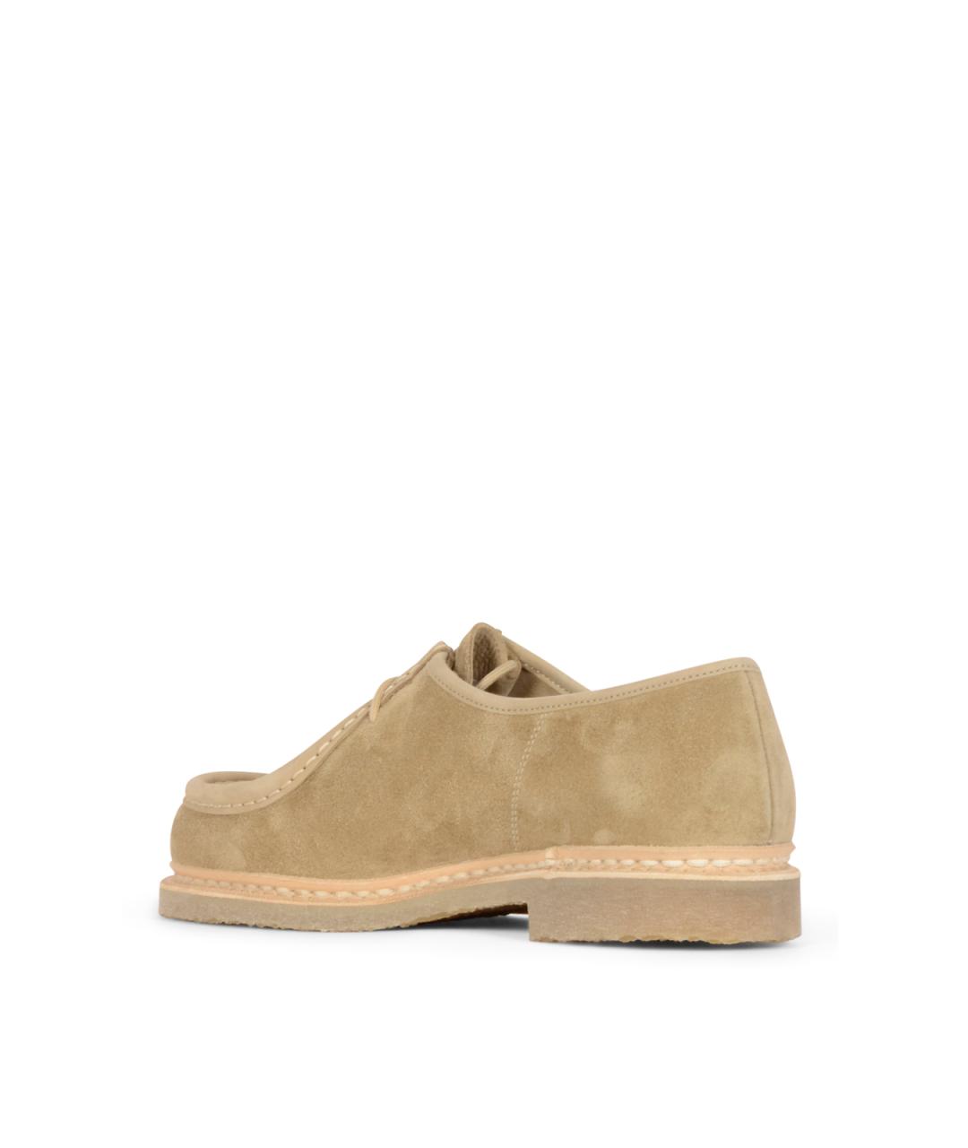 PARABOOT Бежевые замшевые низкие ботинки, фото 3