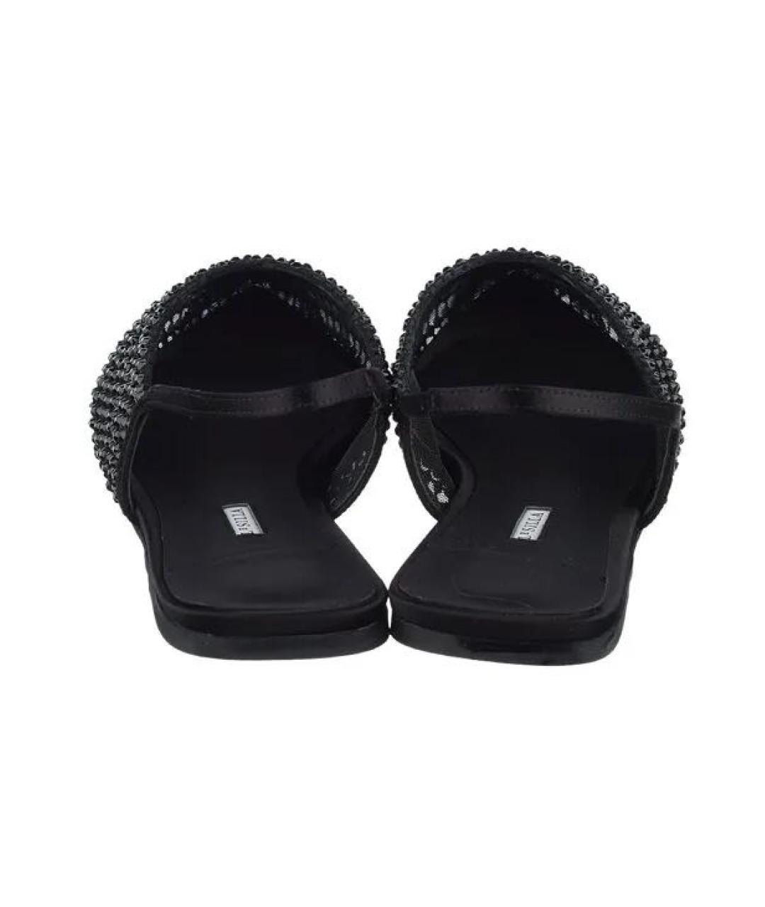 LE SILLA Черные текстильные босоножки, фото 3