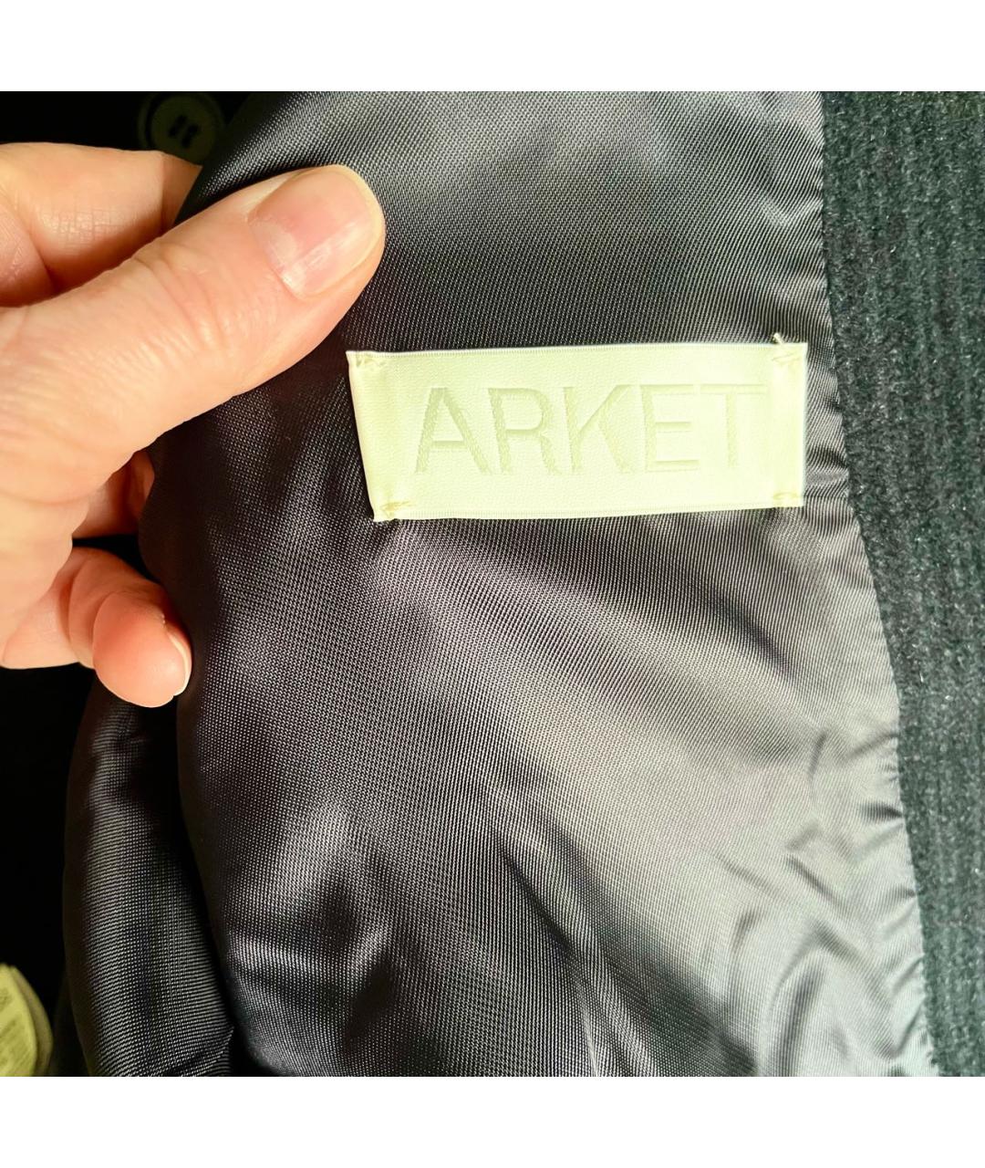 ARKET Темно-синяя шерстяная куртка, фото 7