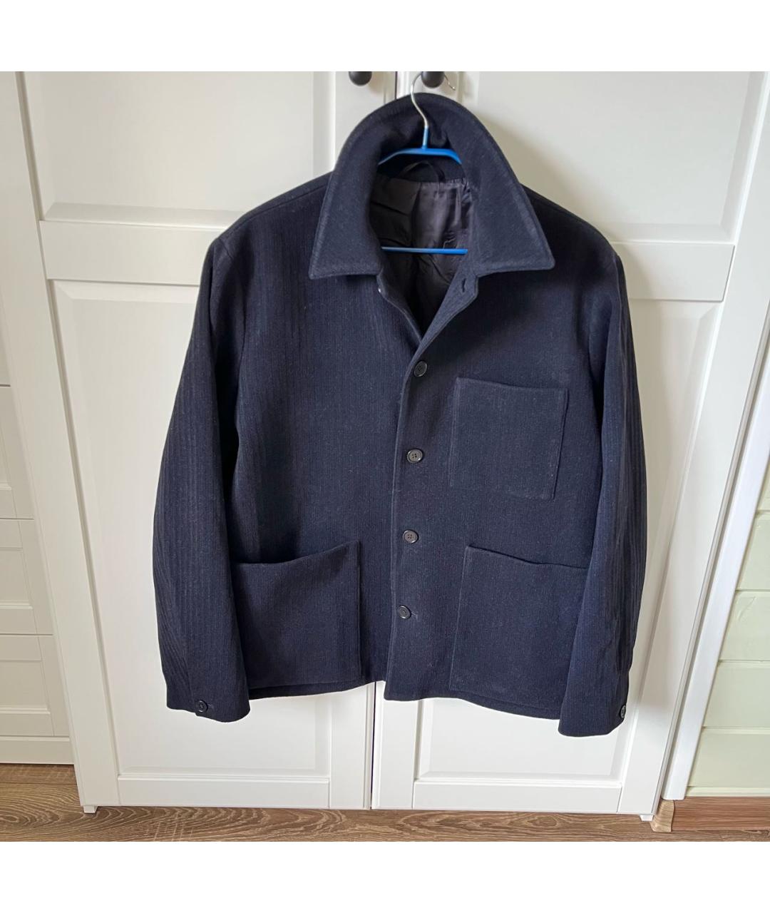 ARKET Темно-синяя шерстяная куртка, фото 2