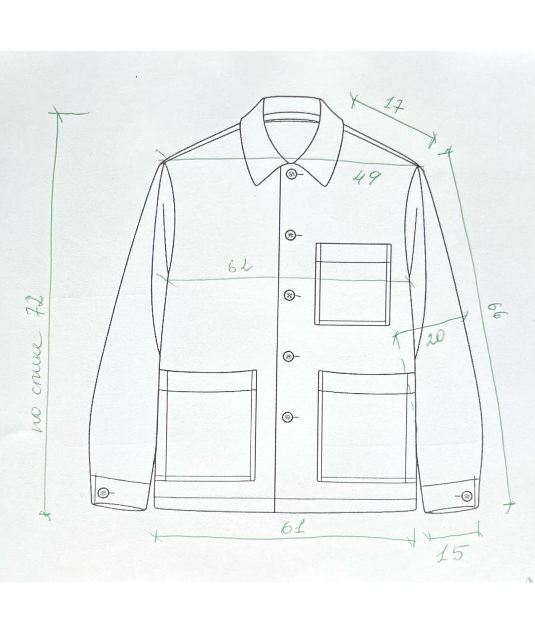 ARKET Темно-синяя шерстяная куртка, фото 8